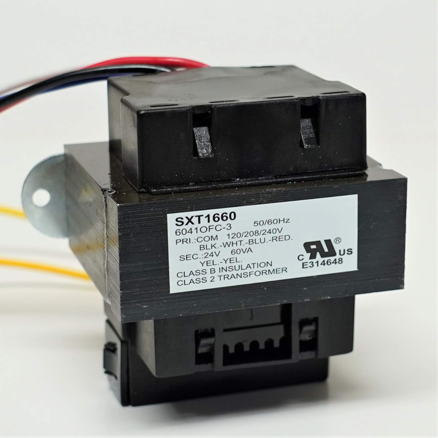 Supco SXT1660 60VA HVAC Transformer 120/208/240 Volts x 24 Volt Foot Mount