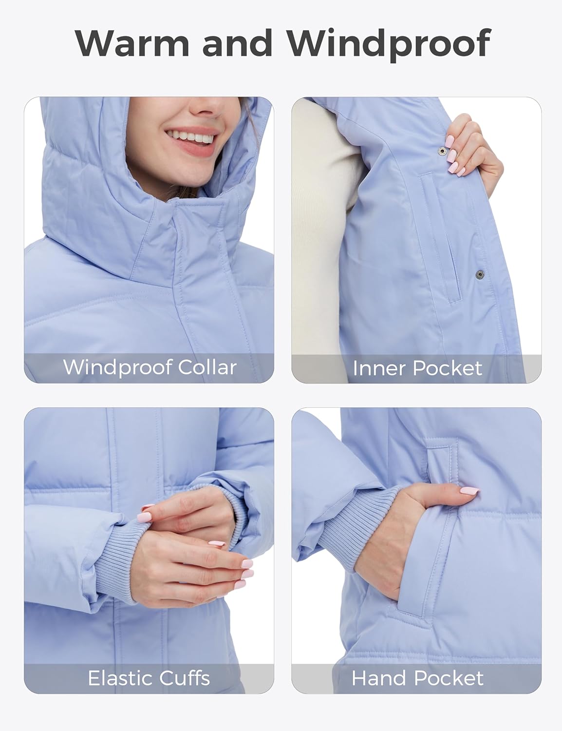 wantdo Women's Winter Coats Long Puffer Parka Jacket with Hood - Image 6