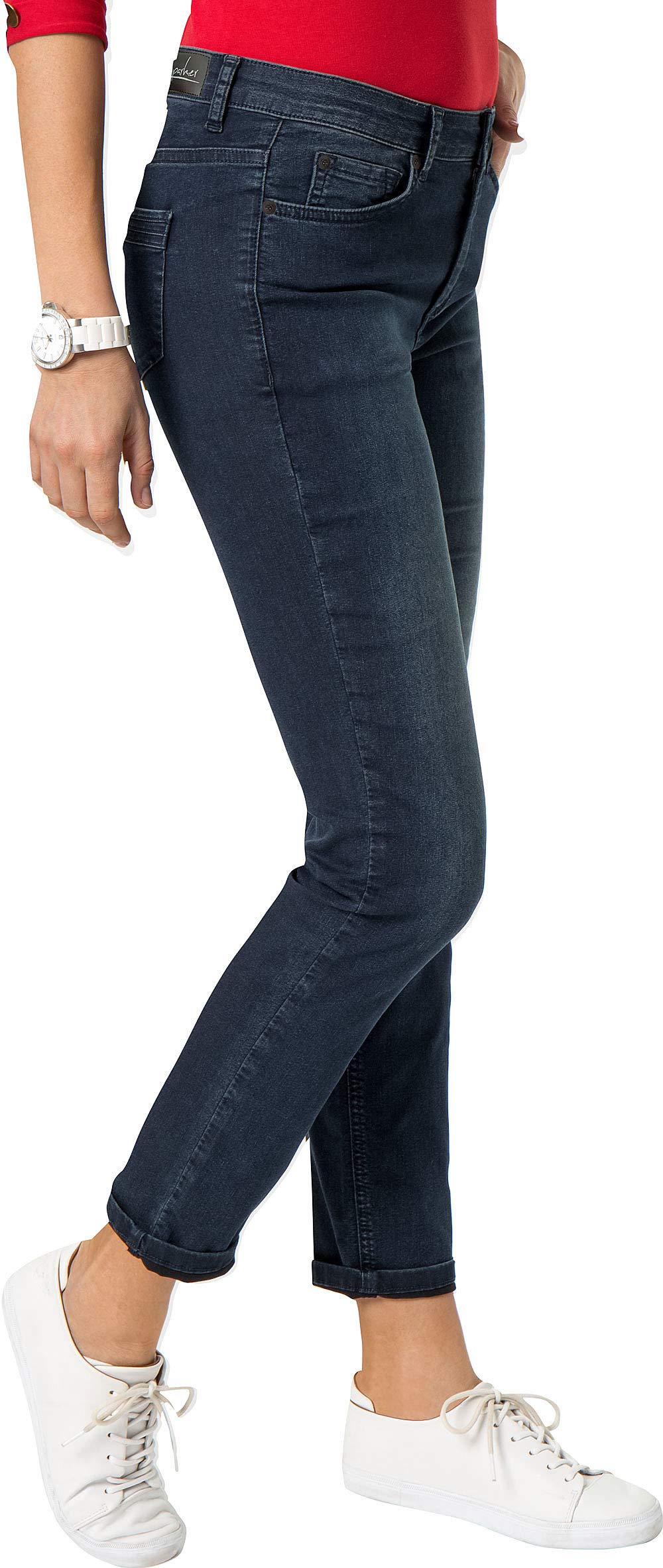 Emilia Parker Damen Superstretch Jeans in Mehreren Farben, mit geradem Beinverlauf, Bequeme Jeanshose mit Stretch, praktische Five-Pocket-Ausführung, Damenbekleidung, Gr. 18-46