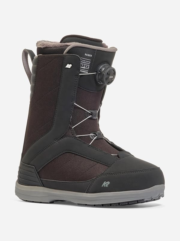 Raider BOA Men's Snowboard Boots | H5 BOA, Flex 5/10, Rubber Outsole, Heat Moldable Liner