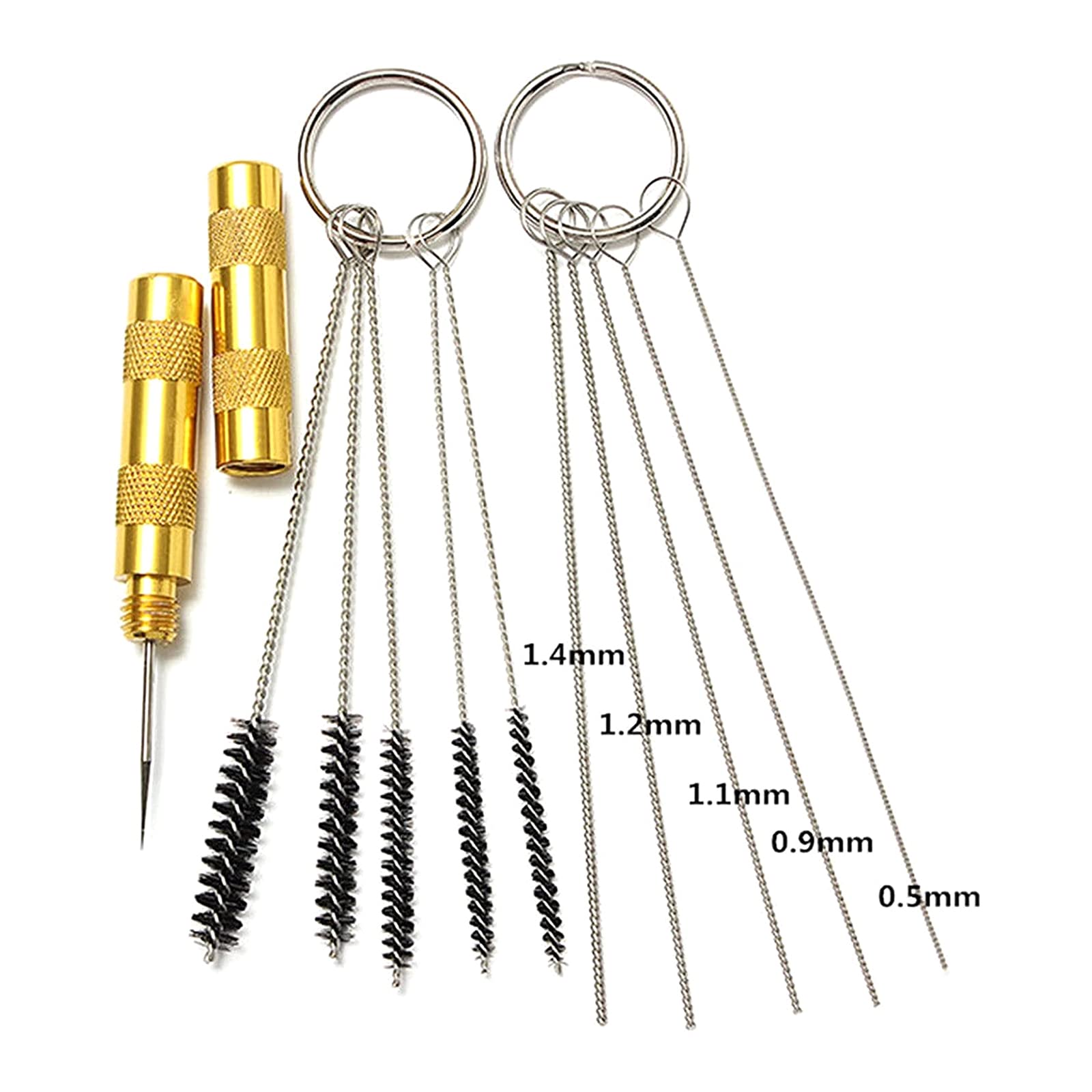 Needle Brush Brush Attachment Set Stainless For Teensy Tiny Tubes Airbrushes Equipment Nozzles