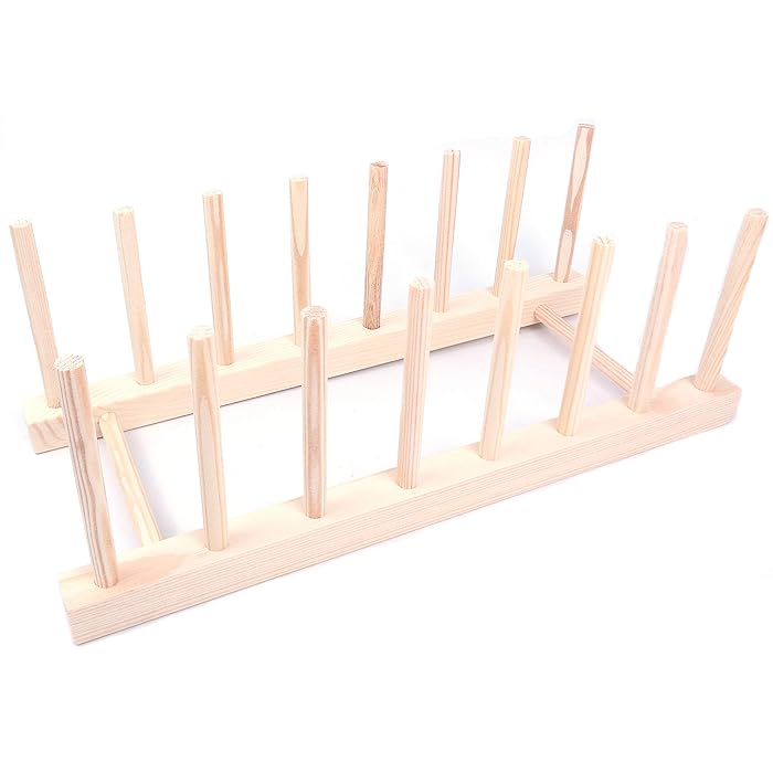 Buy YOFAN Wooden Dish Rack Dishes Drainboard Drying Drainer Storage