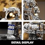 TYCOLE City Space Astronaut Building Toy Kit -Translucent Classic Spaceman Model Building Block Set with Display Stand,Home or Office Deco,Gift Idea for Adults&Kids Ages 8 and Up (860PCS)