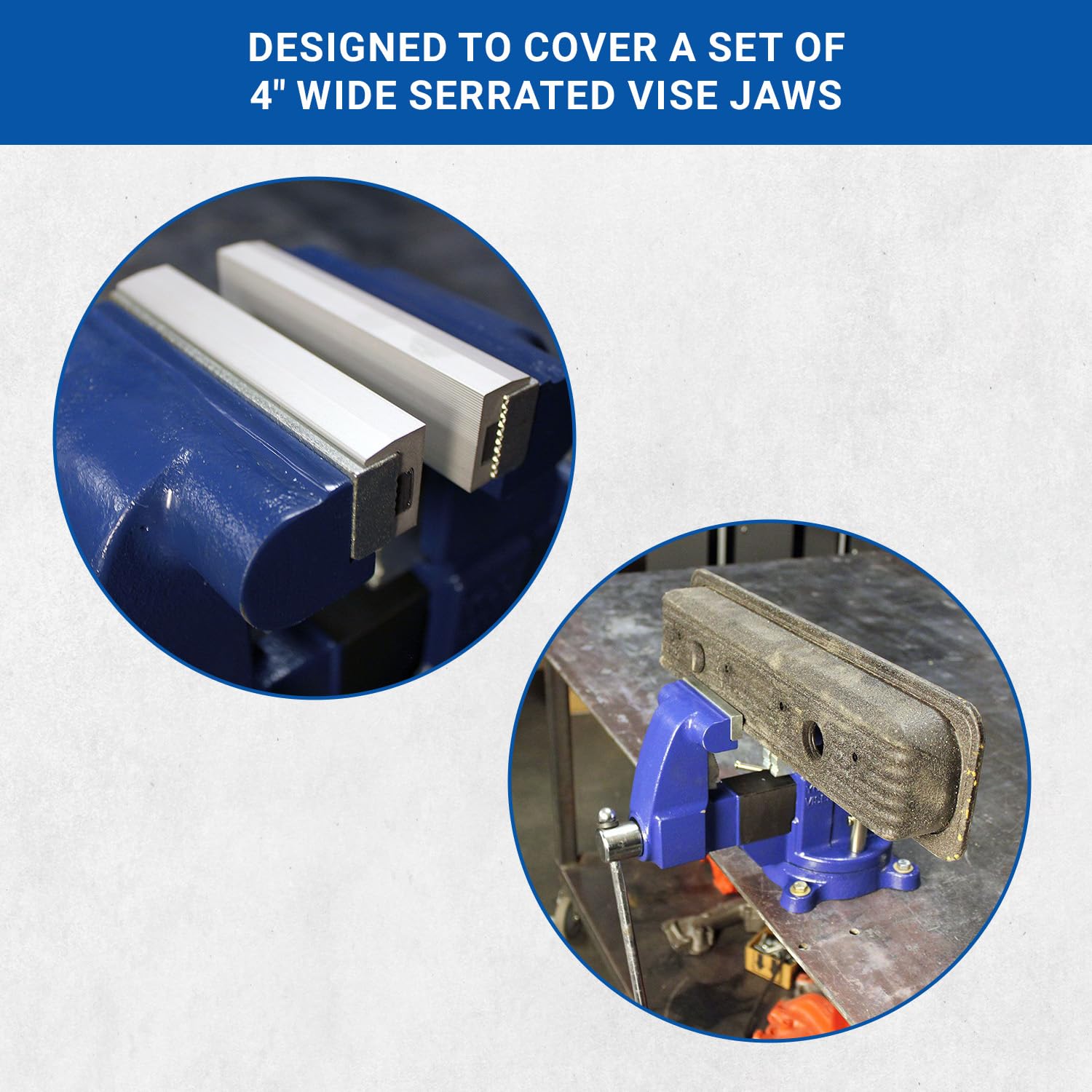 Yost Model MA-340-4 in. Magnetic Aluminum Jaw Cap