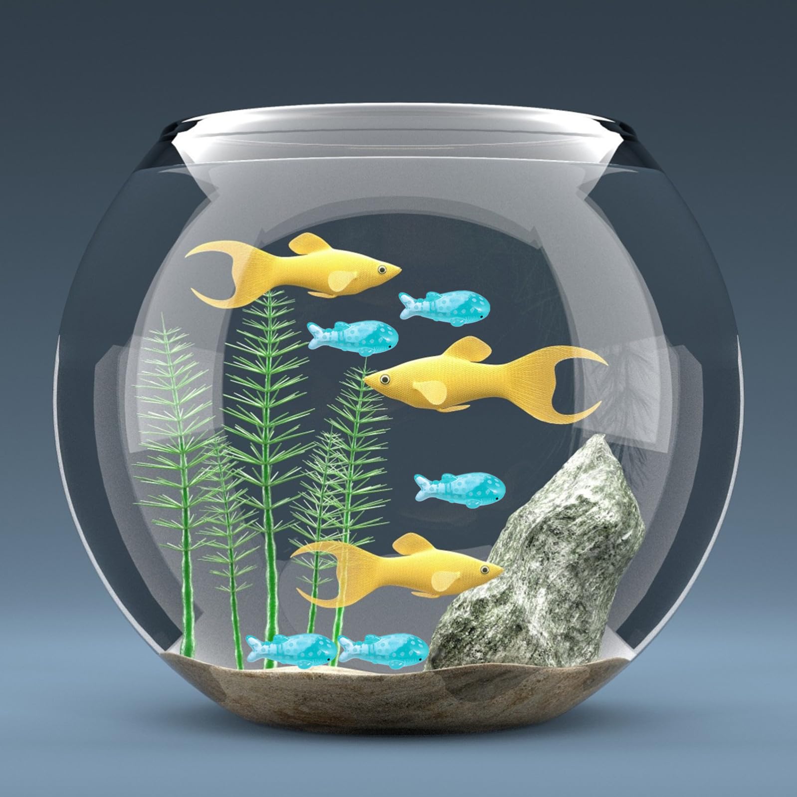 DOITOOL 150piezas Adorno De Acuario Miniatura De Ballena para Decoración De Pecera Diseño Creativo y Adorable Compatible Agua Dulce y Salada Fácil De Limpiar