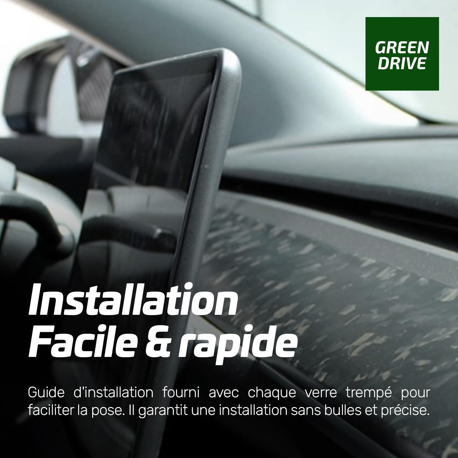 Verre de Protection Écran Central - Finition Mat – Tesla Model 3 Highland (2024) & Model Y Juniper (2025) – Anti-reflet – Installation Facile