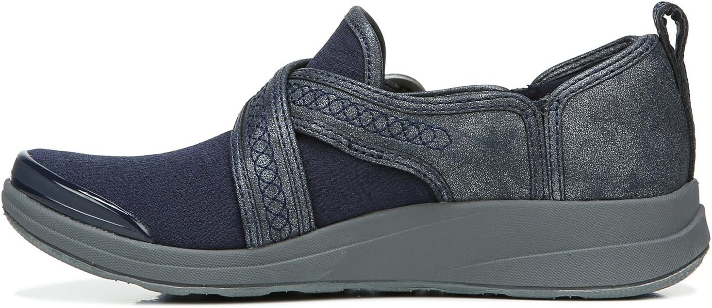 BZees Womens Indigo Loafer, Navy Blazer Mesh Fabric, 9 US