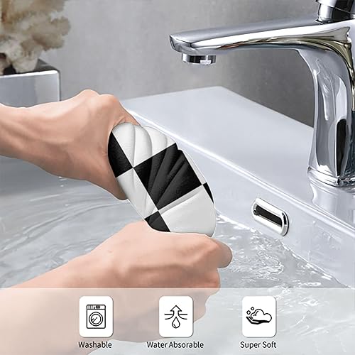 Vista 92 de Perinsto Toalla de mano de hojas de arce, toalla decorativa de hojas de otoño, multiusos para baño, cocina, gimnasio y spa, 27.5 x 15.7 pulgadas