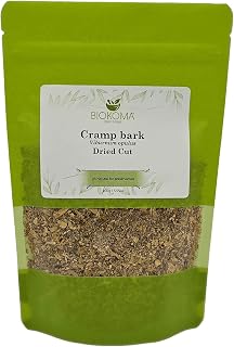 Biokoma Cramp Bark Dried Cut 100g 3.55oz Premium Viburnum Opulus Natural Herbal Tea Muscle Relaxation Menstrual Support Reproductive Health Resealable Pouch No Additives No Preservatives No GMO Kosher