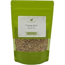 Biokoma Cramp Bark Dried Cut 100g 3.55oz Premium Viburnum Opulus Natural Herbal Tea Muscle Relaxation Menstrual Support Reproductive Health Resealable Pouch No Additives No Preservatives No GMO Kosher