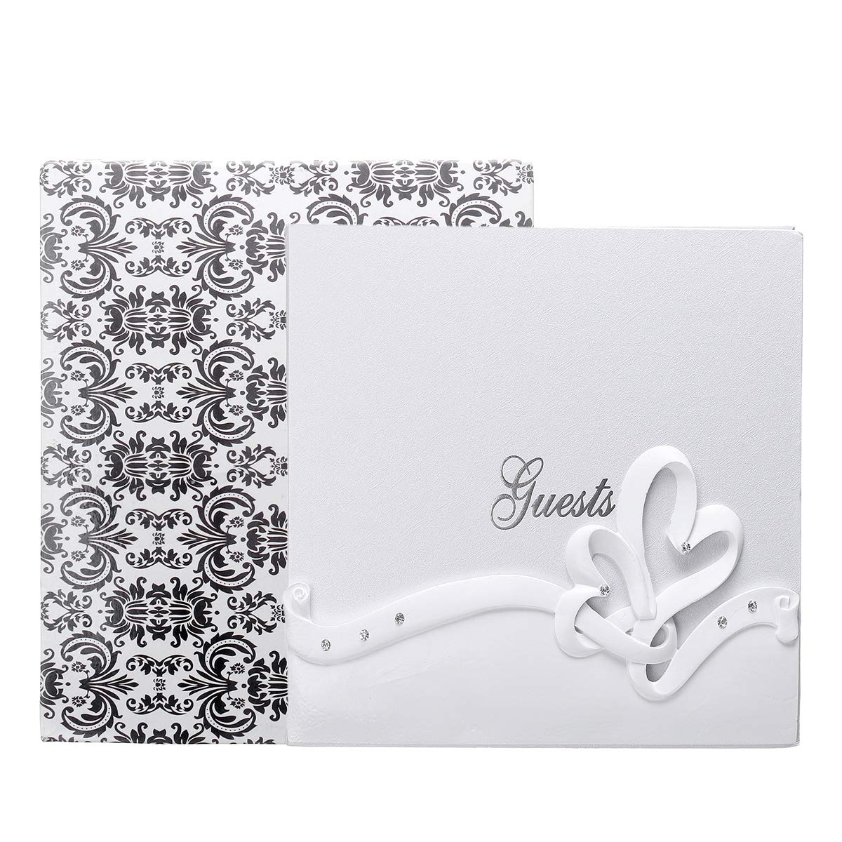 25 X 20 Cm Libro Degli Ospiti Di Nozze Decorazioni Per Matrimoni Libro Per Matrimoni Firma Elegante Sposa Sposo Farfalla Resina - B
