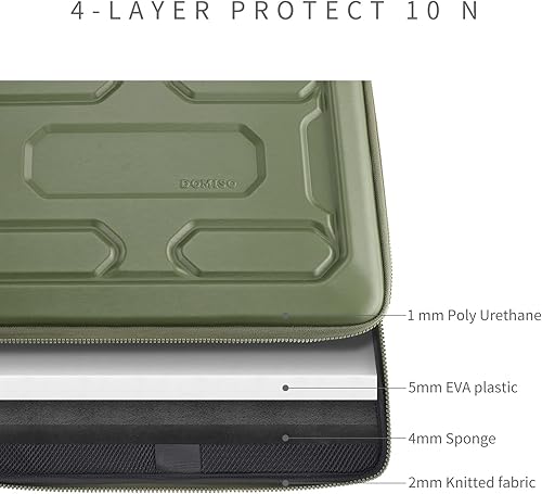 Miniatura 4 de DOMISO Funda para portátil AA51, Verde, 15,6 pulg.
