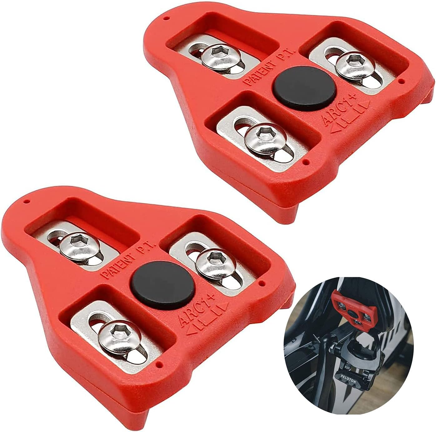 Replacement Bike Pedal Cleats, Cycling Bike Cleats Compatible with Look