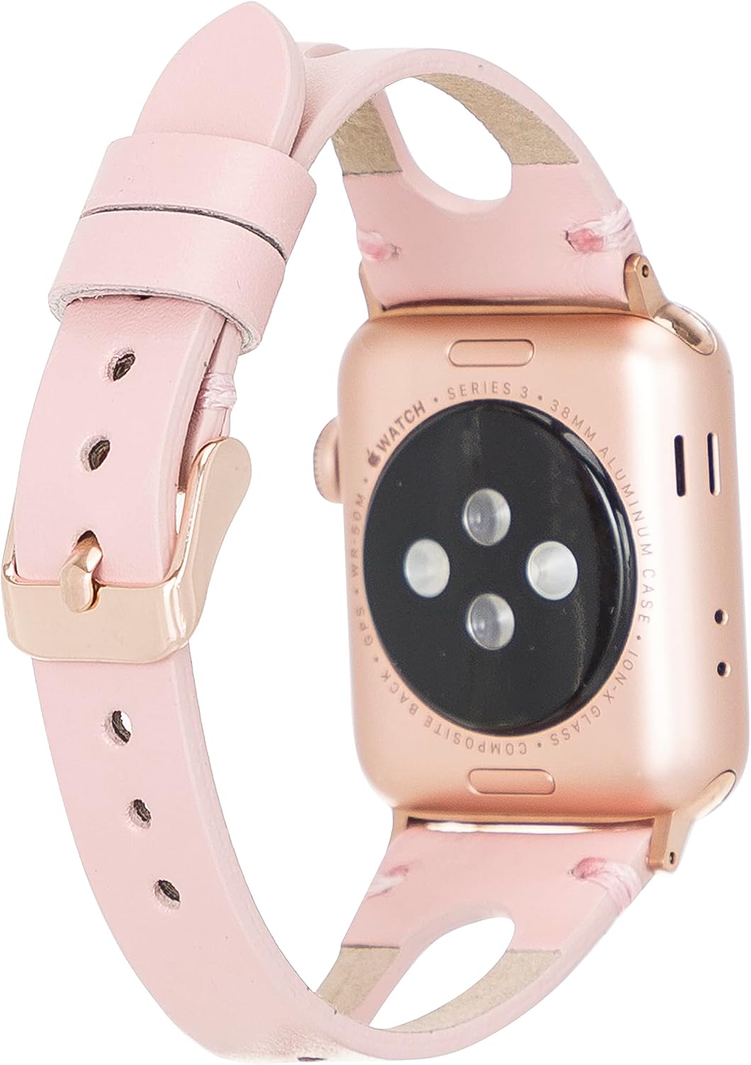 Slim Leather Bands Compatible with Apple Watch Band 38mm 40mm 41mm 42mm 44mm 45mm 49mm Full Grain Leather Watch Thin Straps for iWatch Series Ultra/8/7/SE/6/5/4/3/2/1 for Women Watchbands, Bracelet Jewelry
