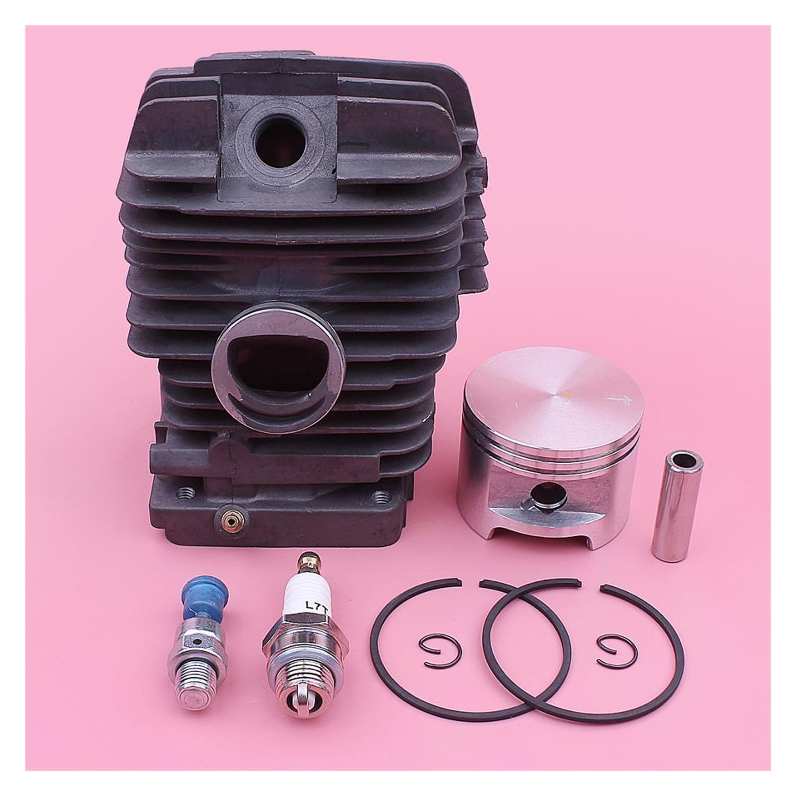 1 zestaw sworznia tłokowego cylindra 49 mm do pił łańcuchowych Stihl MS390 MS290 039 029 1127 020 1216 Pierścień osadczy Zawór dekompresyjny Świeca zapłonowa