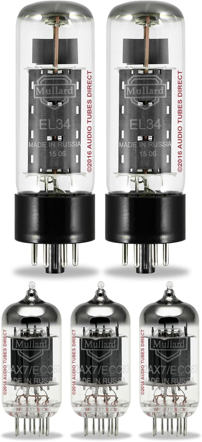 Mullard Tube Upgrade Kit For Marshall 2550 50 Watt Silver Jubilee Amps w/EL34 12AX7