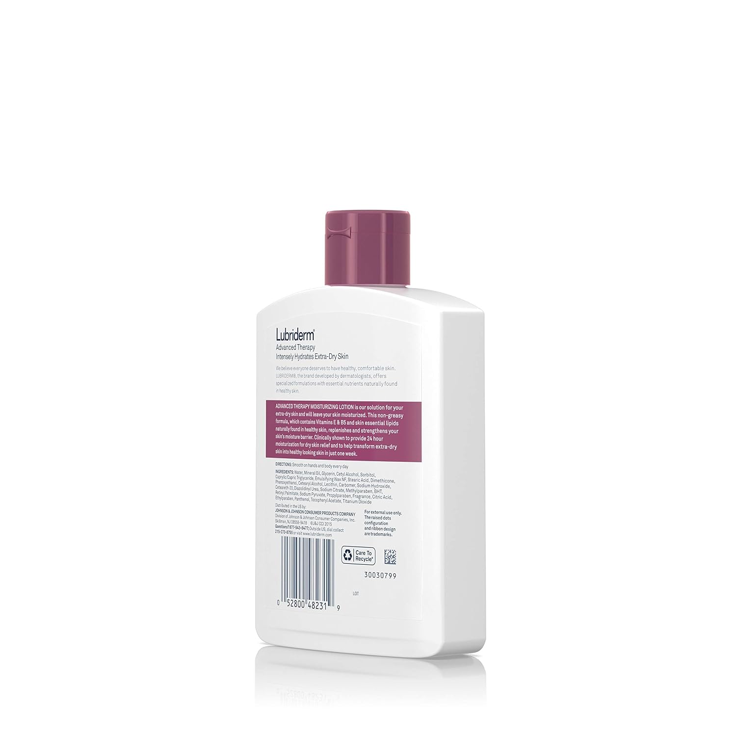 Lubriderm Advanced Therapy Moisturizing Lotion with Vitamins E and B5, Deep Hydration for Extra Dry Skin, Non-Greasy Formula, 6 fl. oz image 5