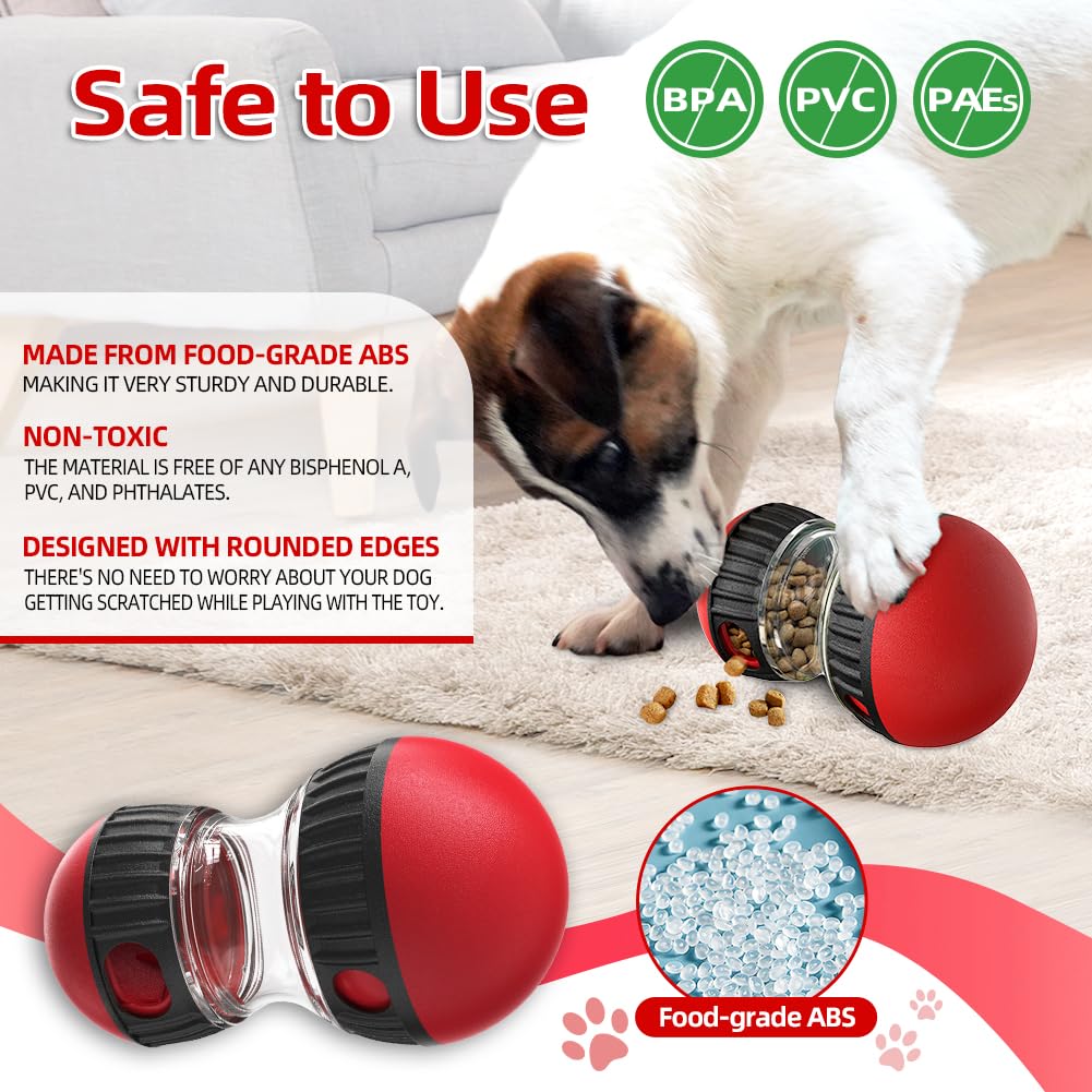 Mankoda Juguetes de rompecabezas para perros, juguetes dispensadores de golosinas ajustables para perros, una alternativa perfecta a los cuencos de alimentación lenta para perros y gatos pequeños a