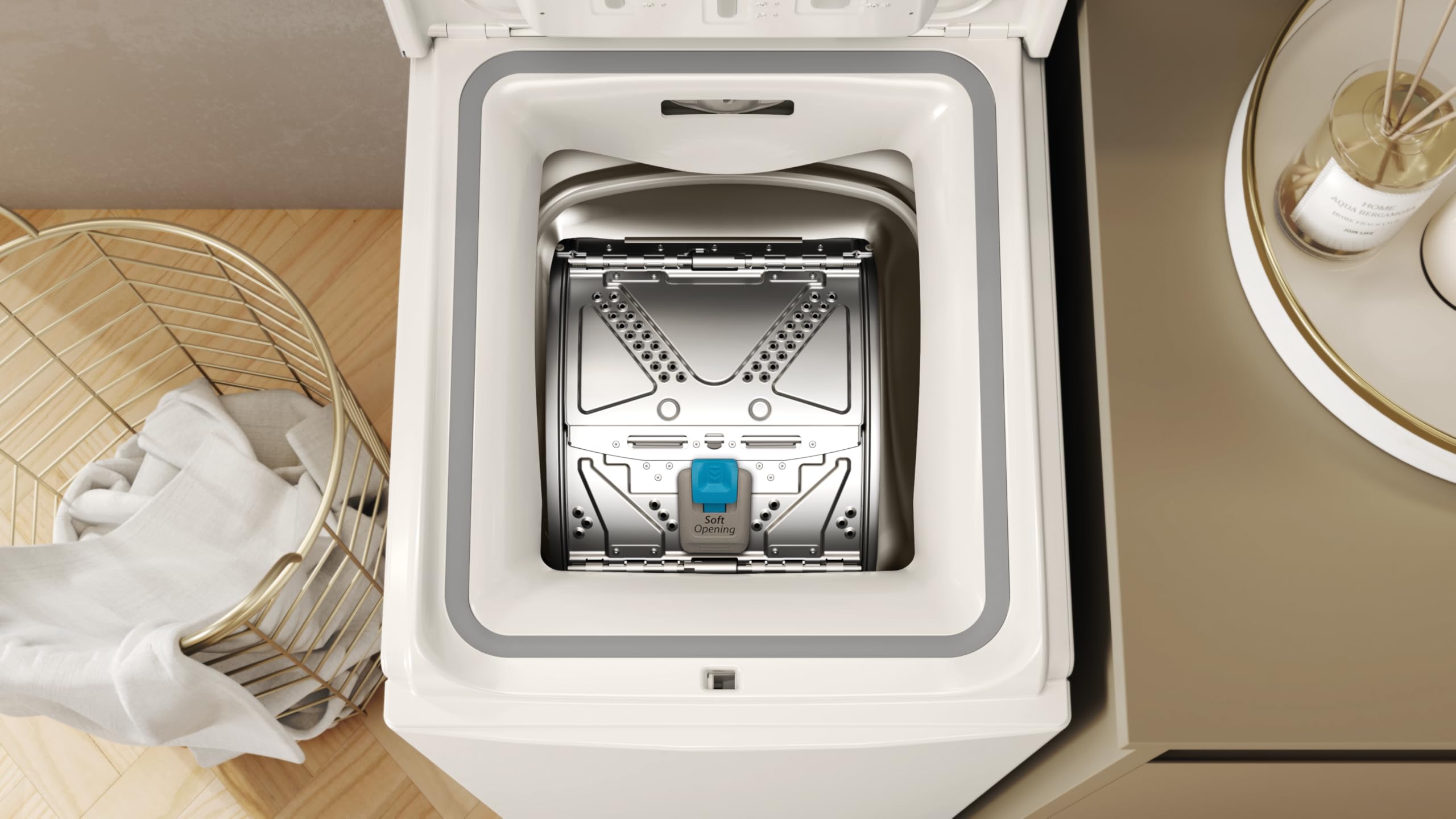 Whirlpool TDLR 6251BS IT/1 – Lavatrice 6 Kg, Carica dall’Alto Slim, Libera Installazione, 1200 Giri/min, Classe B, 6° SENSO, Colours 15°, FreshCare, 40 x 60 x 90 cm