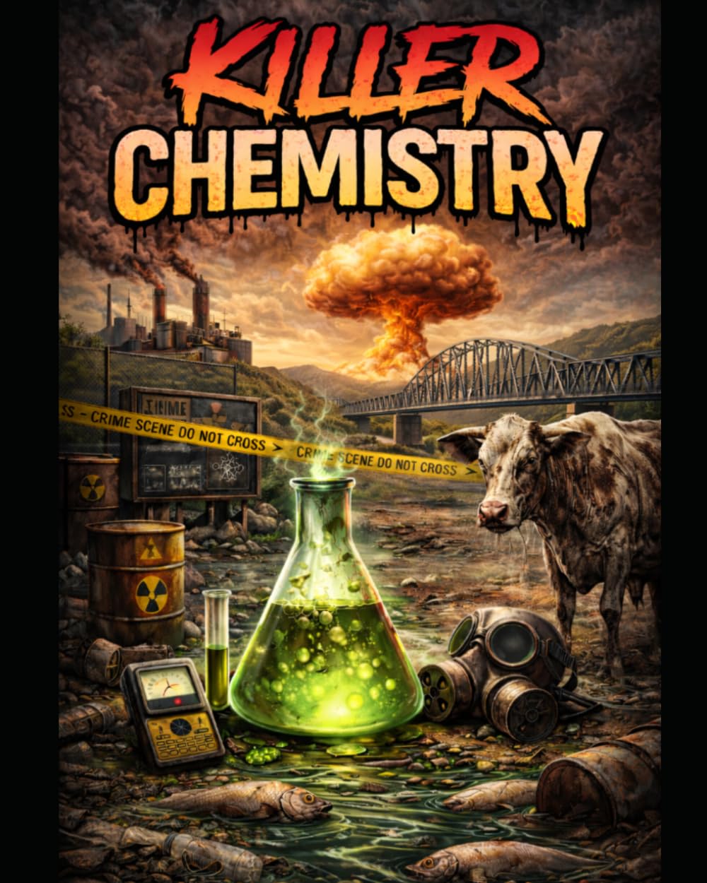 Killer Chemistry: A True Crime Science Adult Coloring Book