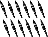 Vista 11 de 12 puntas de flecha de tiro con arco 100/125/150/200 granos puntas de campo de 5/16 pulgadas con rosca tipo bala, punta de práctica de tiro con arco