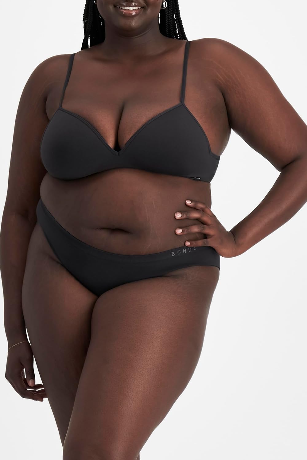 Bonds womens Seamless Invisi Hipster Underwear in Cotton-rich Blend for Women, 3-pack - Image 2