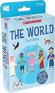 University Games | Scholastic The World Travel Card Game, for 2 or More Players Ages 6 and Up