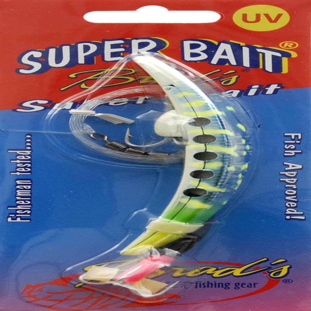 Atlas Mike's B.S. Fish Tales Super Bait Seahawk Fishing Lure, 4.5-Ounce, Green