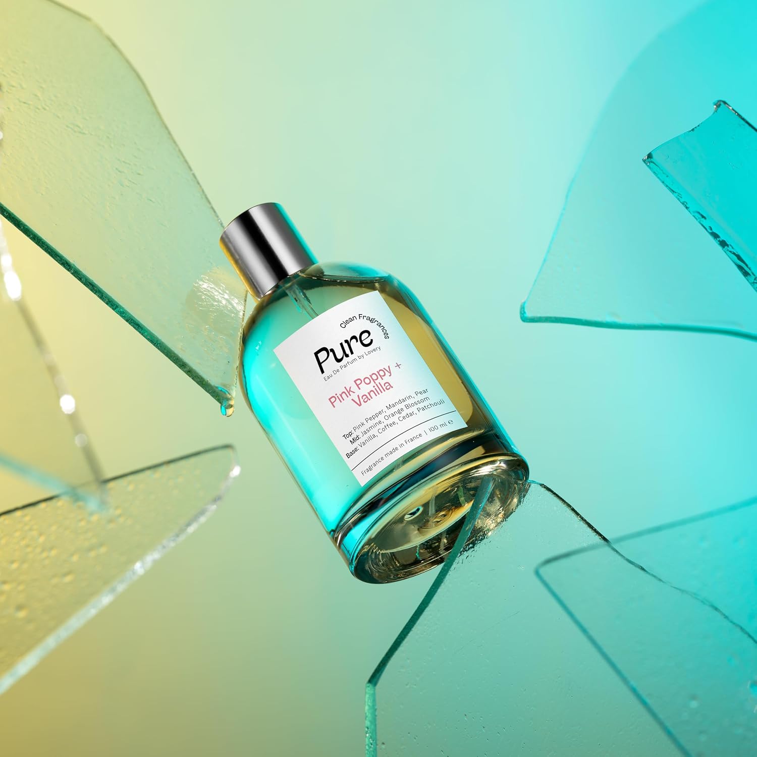 LOVERY Pure Pink Poppy & Vanilla Perfume for Women, 100ml Clean Fragrance Perfumes for Womens, Long Lasting Vegan, Clean & Natural Ingredients, Birthday Gifts for Mom, Wife Girlfriend, France - Image 2