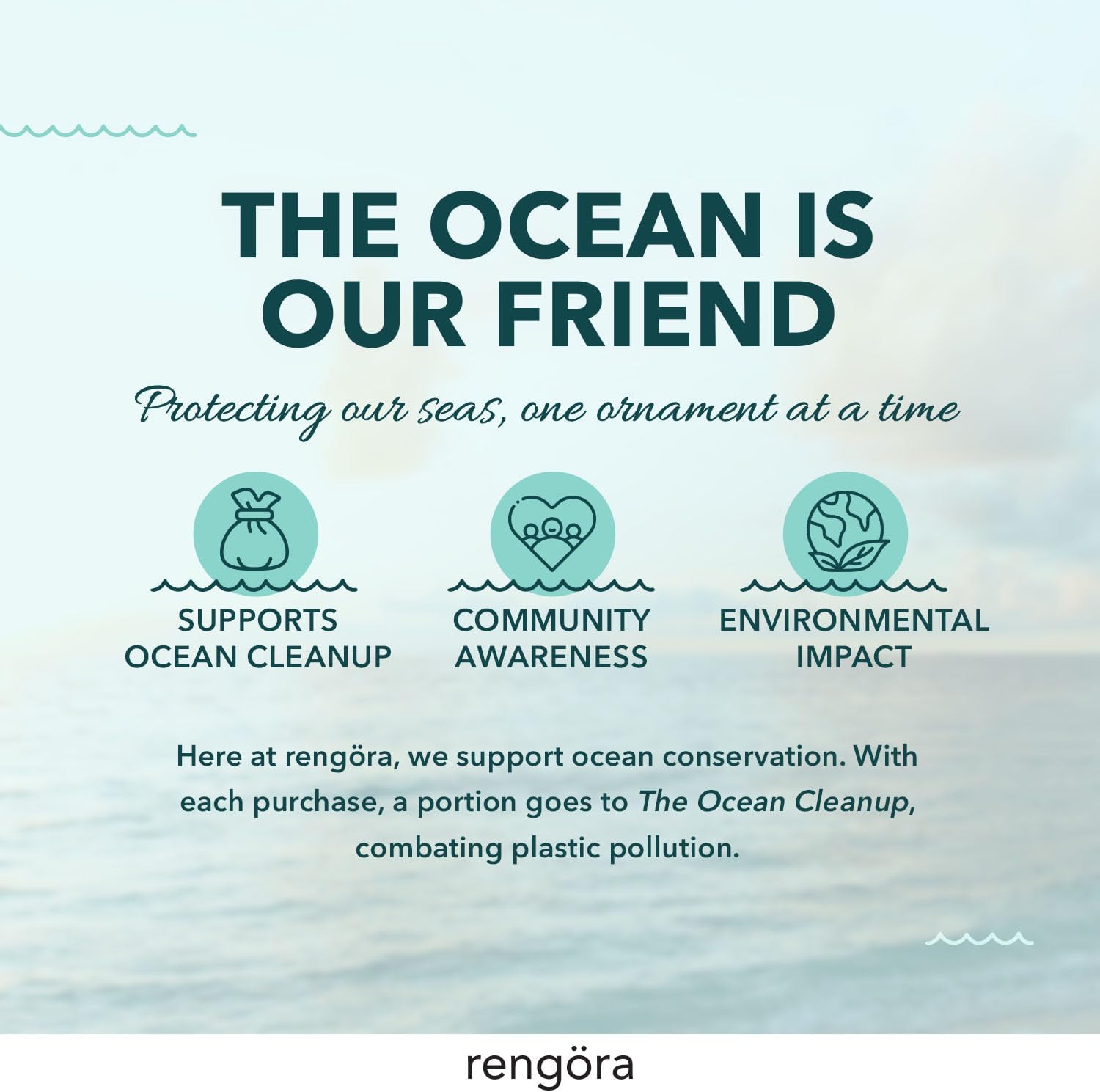 Hand-Painted Beach Christmas Ornament – Coastal Tree Decoration for Ocean Lovers – Unique Nautical Ornament for Christmas Tree or Stocking Stuffer Gift (Blue Sea Turtle Mother and Baby) - Image 6