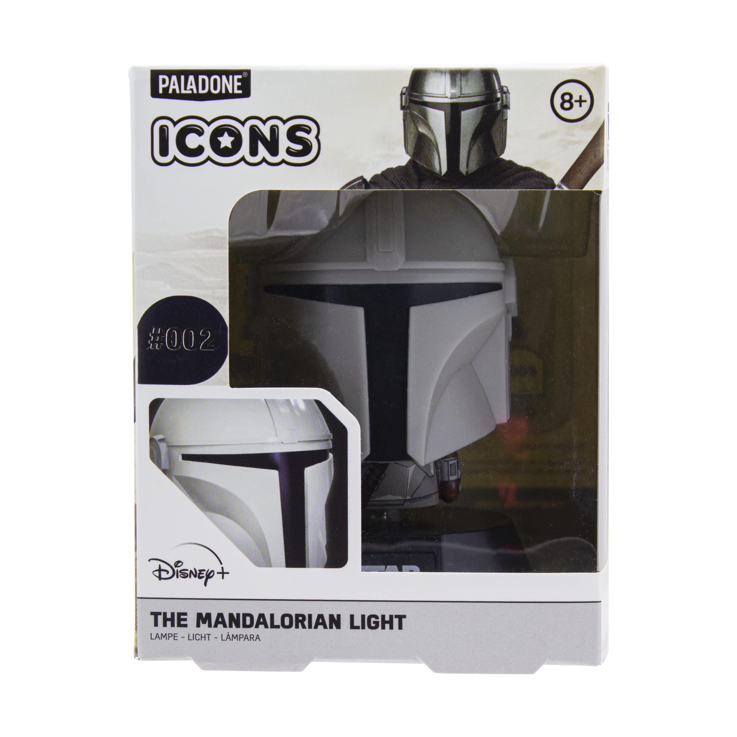 Paladone Star Wars - Lámpara de mandaloriano Icon 3D