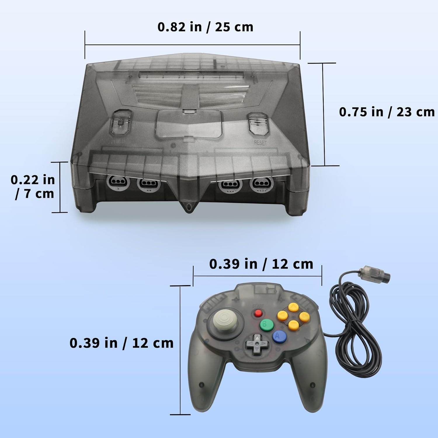 N64 Console - Newly Design Looking for N64 with HD Output (Native RGB Signal), 100% Better Video Quality, Plug & Play - Compatible with All US/JP Cartridges, Including 1 Warrior 64 Controlle (Black)