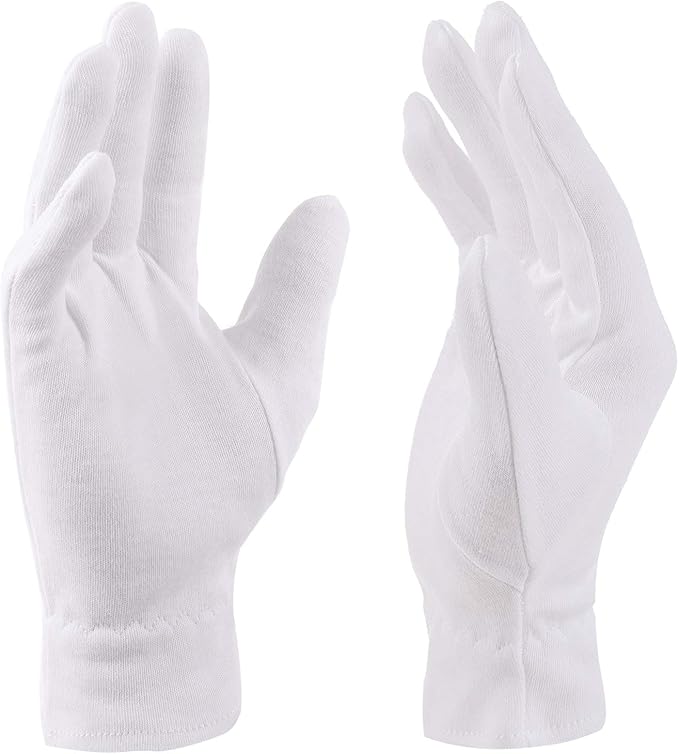 Moisturizing Gloves for Dry Hands Overnight, Selizo 3 Pairs 100 White