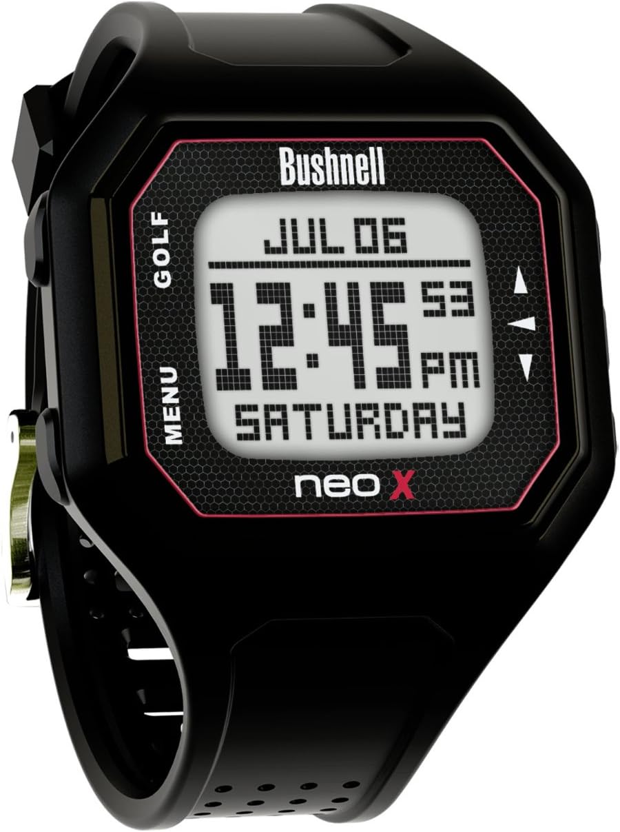 Bushnell NEO-X Golf GPS Rangefinder Watch, Black