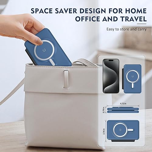 Miniatura 7 de Cargador inalámbrico para iPhone - Estación de carga 3 en 1 para dispositivos Apple para iPhone 17, 16, 15, 14, 13, 12 Pro Max Plus, almohadilla de