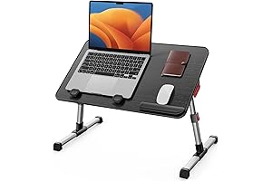 SAIJI Laptop Bed Tray Table: Enhanced Workspace Comfort and Portability