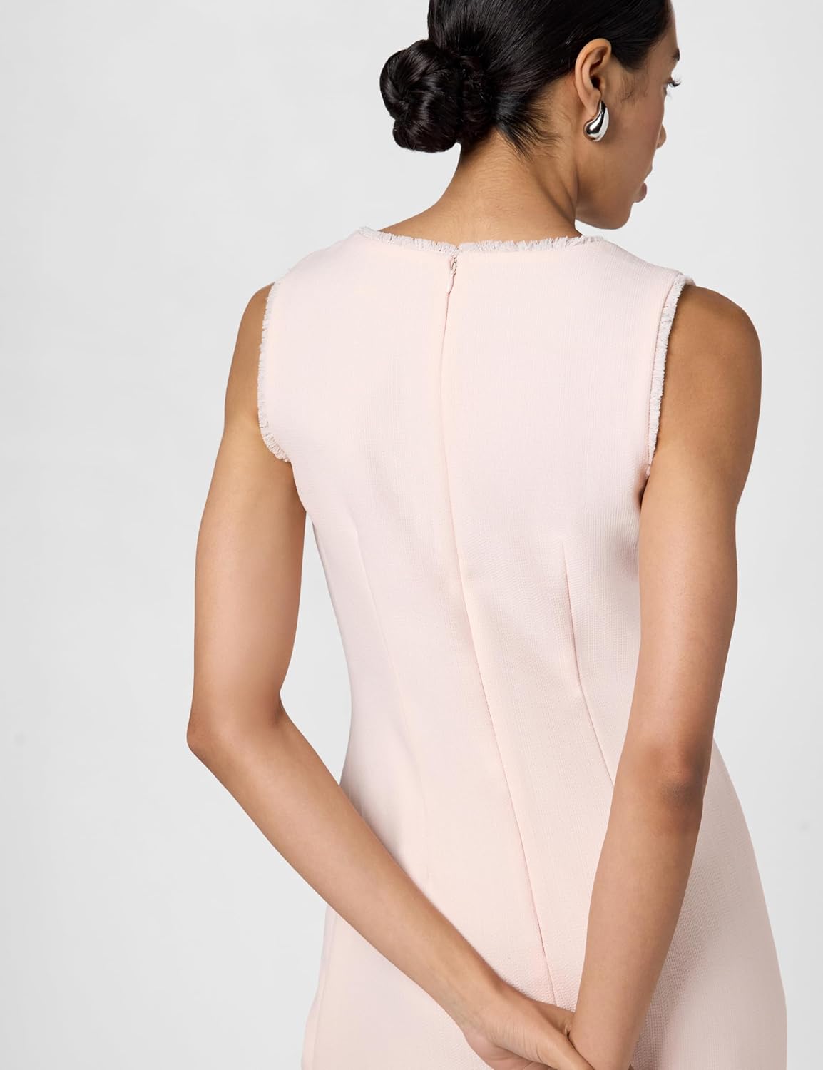 Karl Lagerfeld Womens Tweed Shift Dress with Pockets - Image 6