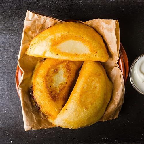 Miniatura 2 de DELE FOOD Empanada de carne rallada, 3 onzas (8 unidades) – Aperitivo congelado sin gluten con masa de harina de maíz y relleno de carne salada