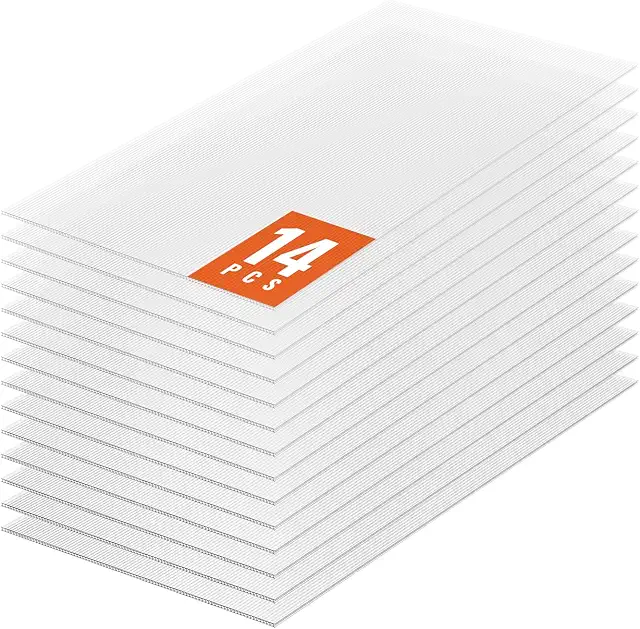 VEVOR 14pcs Polycarbonate Greenhouse Panels - Dakplaten Geïsoleerd
