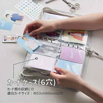 &TEAM マルチポーチ コレクトブロック カードバインダー 1 大人気 ファスナー バインダー トレカ ファスナー A5 6穴 黒