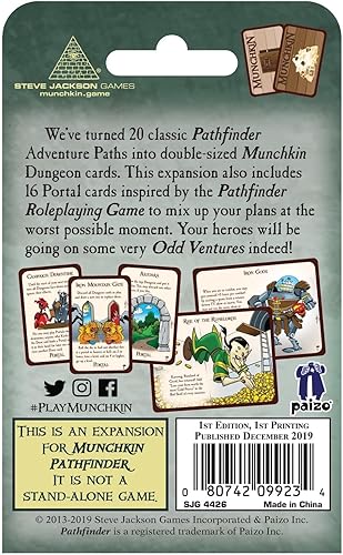 Miniatura 2 de Steve Jackson Games Munchkin Pathfinder 3 Odd Ventures, verde