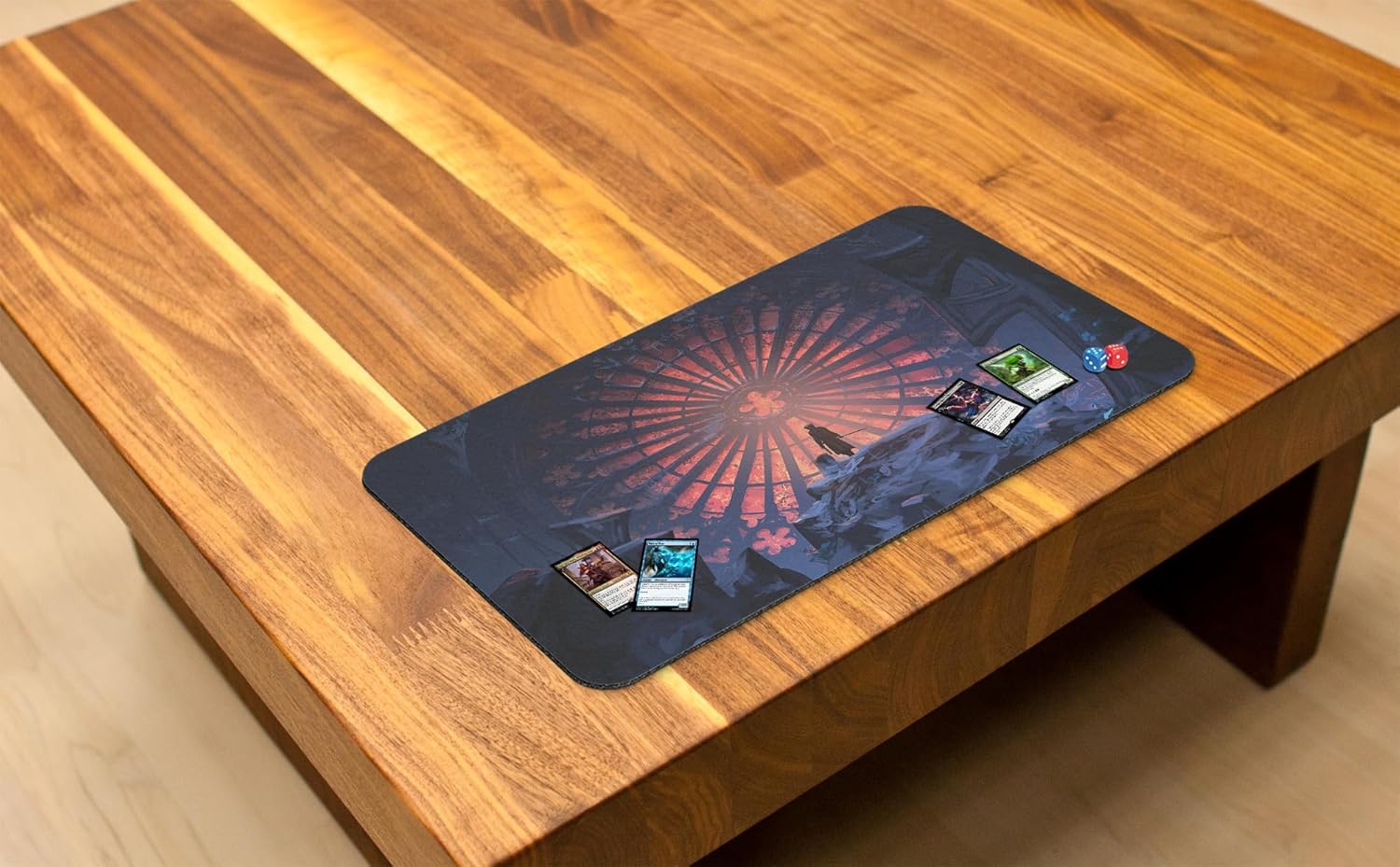 Ave Maria (Stitched) and Matshield Bundle - MTG Playmat by Anato Finnstark, Bloodborne - Compatible with Magic The Gathering Playmat - Original Play Mat Art Designs & Accessories