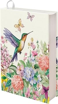 Gomyblomy Floral Hummingbird Book Covers for Soft Cover Books Aesthetic Paperback Book Protector for Travel Stretchable Book Sleeve Cover for Novel