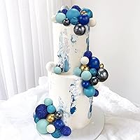 Vista 4 de 56 piezas de bolas de perlas para tarta con forma de bola, decoraciones de tarta con bolas de perlas para tarta de cumpleaños, boda, suministros