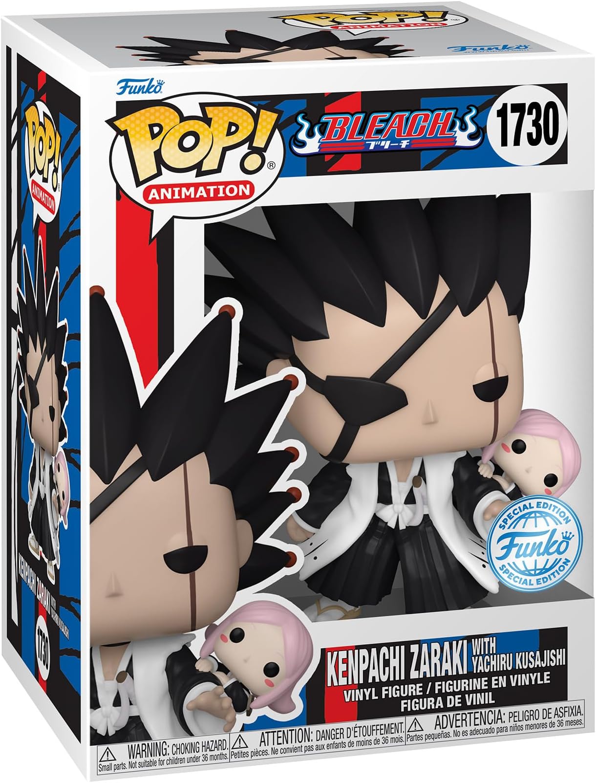 Funko POP! Animation: Bleach - Kenpachi with Yachiru - Amazon Exclusive - Vinyl Collectible Figure - Gift Idea - Official Merchandise - Toy for Children and Adults - Anime Fans