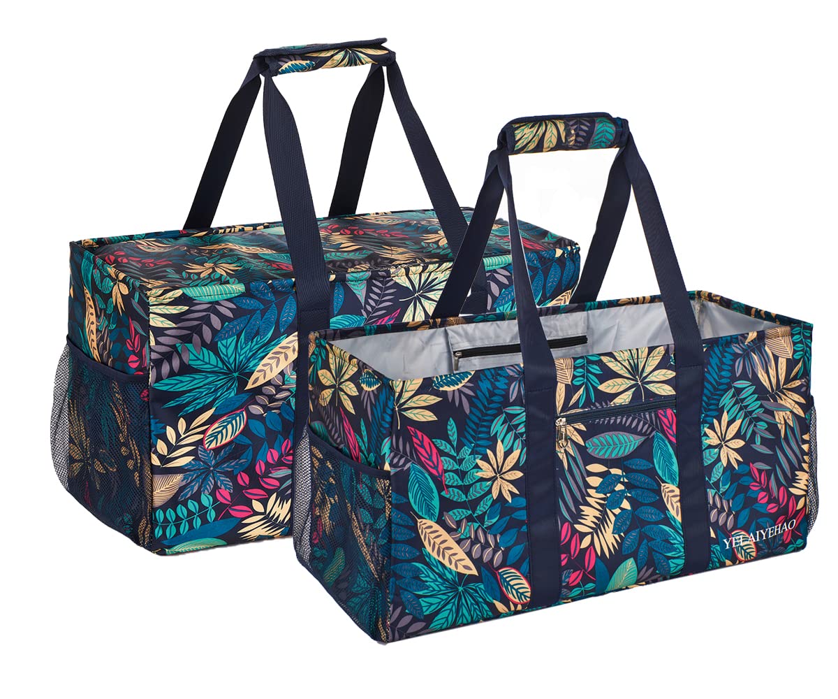 YELAIYEHAO2 Large Utility Tote Bag, Foldable Collapsible Tote bag