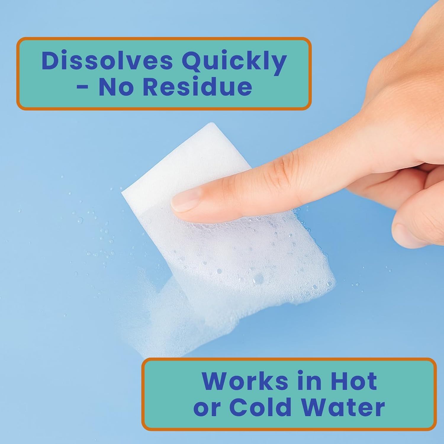 Travel Laundry Detergent Sheets 50 Pack – Compact Travel Detergent for Sink Washing, Lightweight Laundry Detergent Strips for Clothes on Trips, Hotels & Cruises - Image 4