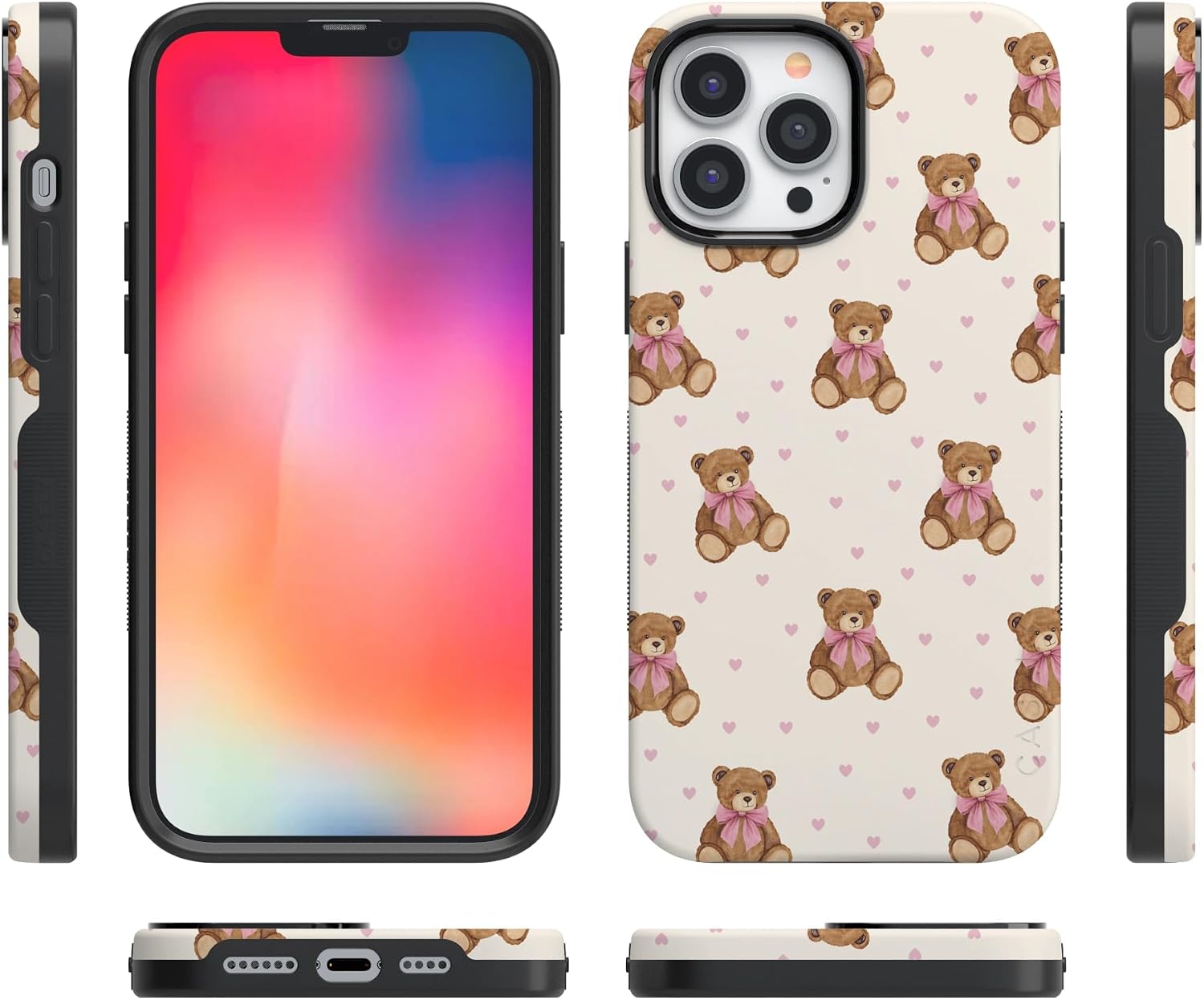 Casely iPhone 13 Pro Max Case | Cuddle Up | Teddy Bear | Bold Protective Design | MagSafe Compatible Design