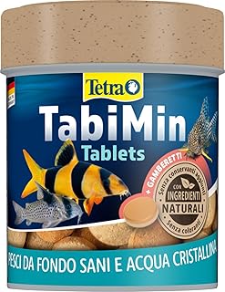 🎁 FREEBIE: Tetra TabiMin Tablets – Food Tablets for All Bottom Fish e.g. Catfish, Lobster or Bottom Barbs – Box of 120 Tablets