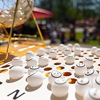 Vista 8 de MR CHIPS Bolas de bingo profesionales de 1.5 pulgadas (1.496 in), color blanco, doble número, bolas de repuesto estilo ping pong para jaulas